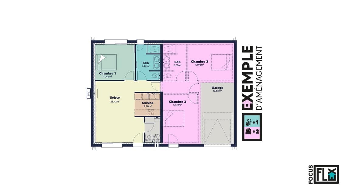 Plan Rez-de-chaussée Maigre Flex